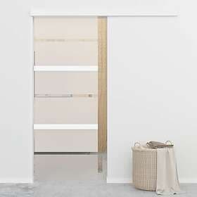 vidaXL Sliding Door ESG-glass och aluminium 76x205 cm silver 288058
