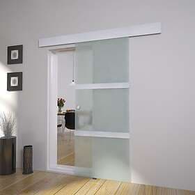 vidaXL Sliding Door glass och aluminium 178 cm silver 60266