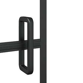 vidaXL Shower Wall ESG 116x140cm Black 150748