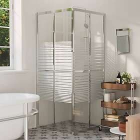 vidaXL Duschvägg ESG 80x80x180 cm 150762