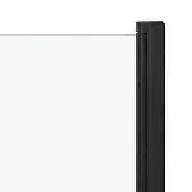 vidaXL Shower Wall ESG 68x130cm Black 147192