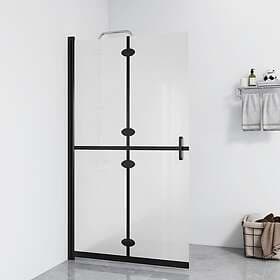 vidaXL Foldable Shower Wall Frosted ESG Glass 110x190cm 151196
