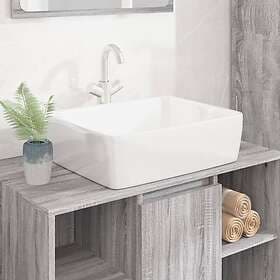 vidaXL Handfat vit 48x37x13 cm keramik rektangulärt 153338