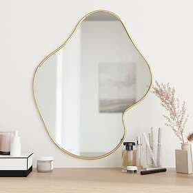 vidaXL Wall Mirror gold 60x50cm 348272