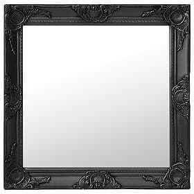 vidaXL Wall Mirror Baroque Style 60x60cm Black 320335