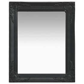 vidaXL Wall Mirror Baroque Style 50x60cm Black