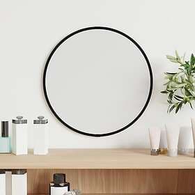 vidaXL Väggspegel svart Ø 30 cm rund 348184