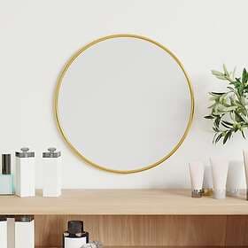 vidaXL Väggspegel guld Ø 30 cm rund 348179