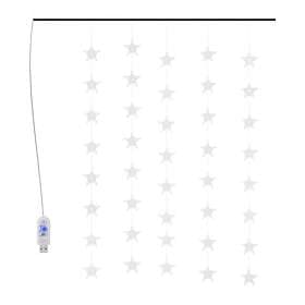 vidaXL Light Curtain Stars Blue 8 Functions (328804)
