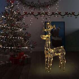 vidaXL 329777 Reindeer Christmas Decoration 90 LED 60x16x100 cm Acrylic