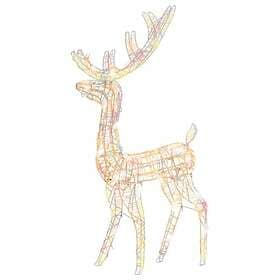 vidaXL 329784 Reindeer Christmas Decoration Acrylic 140 LED 120 cm Multicolour