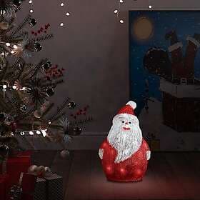 vidaXL 328786 Christmas Santa with LED Lighting Acrylic Indoor/Outdoor 28 cm