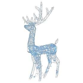 vidaXL 3154346 Reindeer Christmas Decoration Acrylic 3pcs 120 cm Cold White