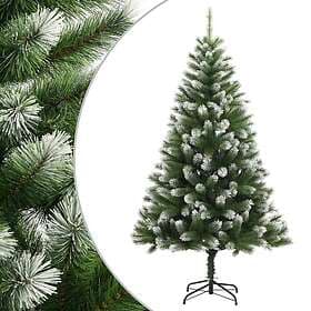 vidaXL Artificial Tree Snowy Hinged 240cm