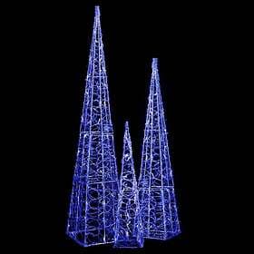 vidaXL LED Cones Acrylic 60/90/120cm