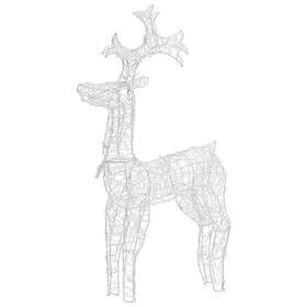 vidaXL 3154369 Reindeer Christmas Decorations 2 pcs 60x16x100 cm Acrylic