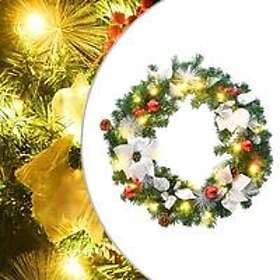 vidaXL 321516 Christmas Wreath with LED lights 60cm