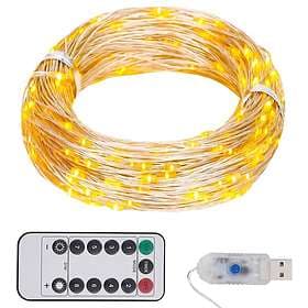 vidaXL Ljusslinga med 150 LED varmvit 15 m 330048