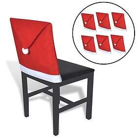 vidaXL Santa Hats for Backrest 6pcs