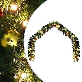 vidaXL 246406 Christmas Garland with Christmas Balls and LED lights 5m