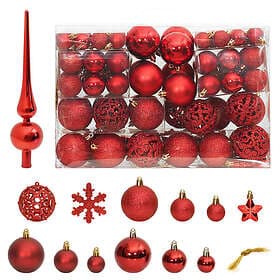 vidaXL Christmas Balls 111-pack