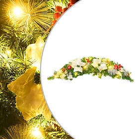 vidaXL Julbåge med LED 90 cm