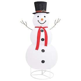 vidaXL 329762 Decorative Snowman with LED Luxury Fabric 180 cm
