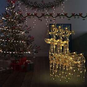vidaXL 3154370 Reindeer Christmas Decoration 60x16x100 cm Acrylic