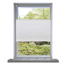 vidaXL Plisségardin 70x200 cm vit 240600