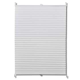 vidaXL Plisségardin 100x150 cm vit 240611