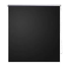 vidaXL Roller Blind Blackout 120x230 cm Black 240167