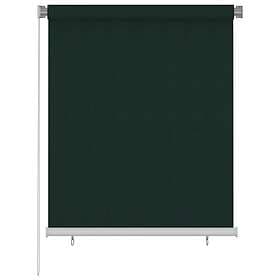 vidaXL Rullgardin utomhus 120x140 cm mörkgrön HDPE 312812