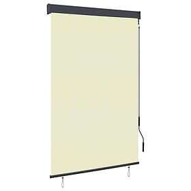 vidaXL Roller Blind Outdoor 120x250 cm Cream White 145965