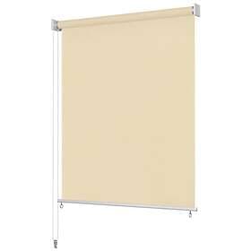 vidaXL Rullgardin utomhus 140x230 cm gräddvit 43451