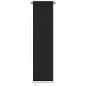 vidaXL Rullgardin utomhus 60x230 cm svart HDPE 312952