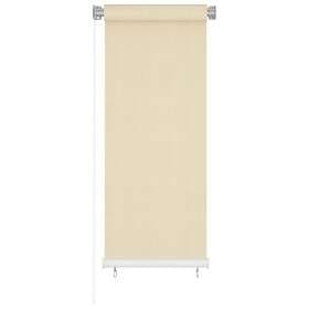 vidaXL Rullgardin utomhus gräddvit 60x140 cm HDPE 312601