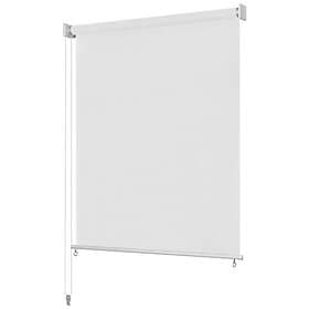 vidaXL Rullgardin utomhus vit 60x140 cm HDPE 312627