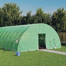 vidaXL Växthus med stålram grön 120 m² 20x6x2.85 m 3188113