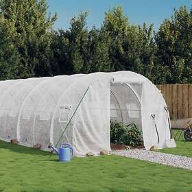 vidaXL Greenhouse 30m² (Steel/White)