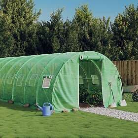 vidaXL Greenhouse 18m² (Steel/Green)