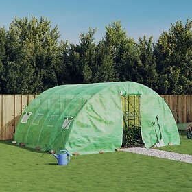 vidaXL Greenhouse 20 m² (Steel/Green)