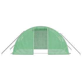 vidaXL Greenhouse 8 m² (Steel/Green)