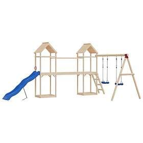 vidaXL Gungsitsar med rep 2 st blå 37x15 cm polyeten 91696