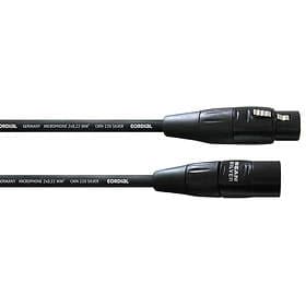 Cordial Mikrofonkabel XLR hona hane 0.5 meter svart