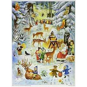 Advent Calendar "Animal Horn Night in the Forest": Paper Advent Calendar