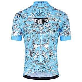 Cycology Velo Tattoo Short Sleeve Jersey Blå M Man