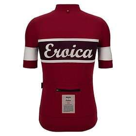Santini Eroica Short Sleeve Jersey Röd M Man