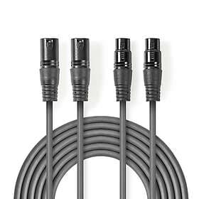 Nedis 2xXLR > 0.5m [3-pin]