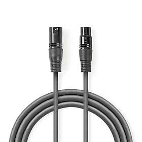 Nedis DMX Cable 3-Pin Dark Grey 0.5m