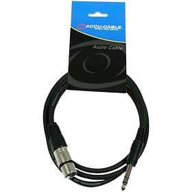 Accu-Cable 1xXLR Fe > 1x6.3mm Ma ST 3m